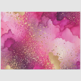 Seda Papel de tecido de arte colorido de tinta Abstrato