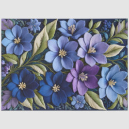 Seda Papel de Tecido de Arte Floral Colorida