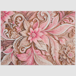 Seda Papel De Tecido De Arte Floral Colorida