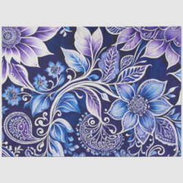 Seda Papel De Tecido De Arte Floral Colorida