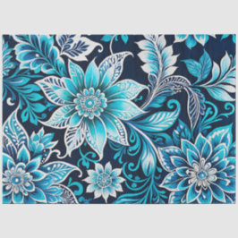 Seda Papel De Tecido De Arte Floral Colorida