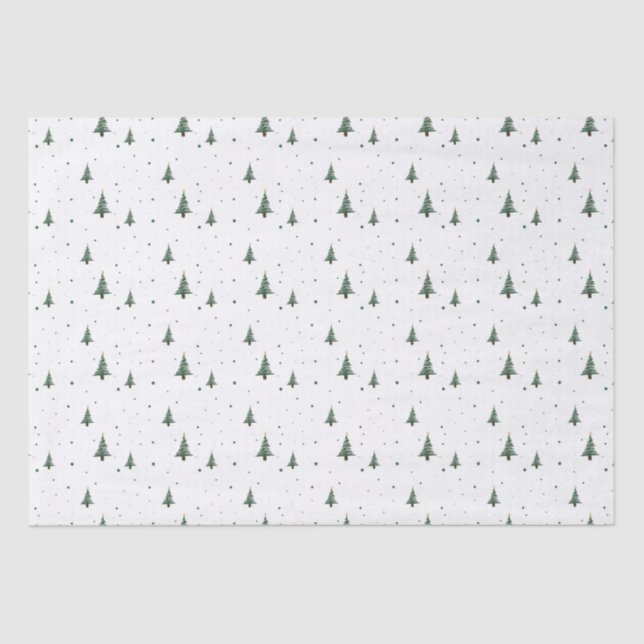 Seda Papel de Tecido de Árvore MiniNatal (Frente )