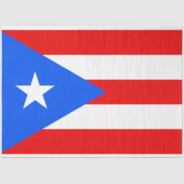 Seda Papel de Tecido de Bandeira Porto Rico