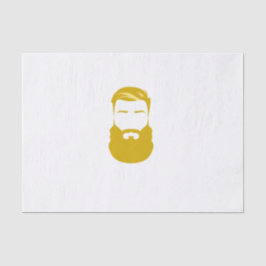 Seda Papel de Tecido de Barba Amarela