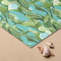 Papel de Tecido de Bolha de Oceano de Grama Marinh