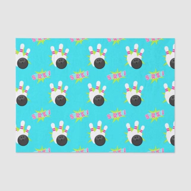 Seda Papel de Tecido de Boliche Neon (Frente )