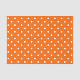Seda Papel de Tecido de Bolinhas Laranja