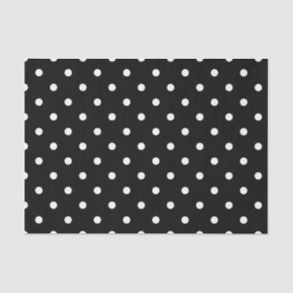 Seda Papel de tecido de BOLINHAS PRETO