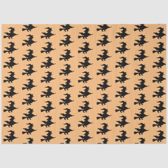 Seda Papel de Tecido de Bruxas Voadoras (Frente )