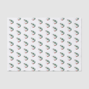 Seda Papel de Tecido de Camarão de Aquarela