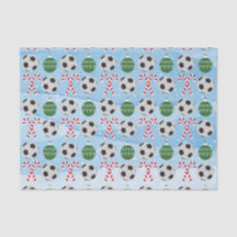 Papel de Tecido de Canas de Candy de Futebol de Na