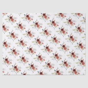 Seda Papel de Tecido de Casamento Floral do Autumn Fall