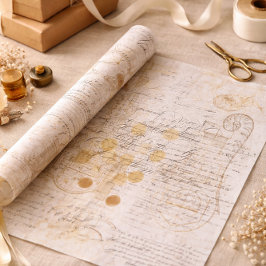 Seda Papel de Tecido de Colagem de Retorno Vitoriano