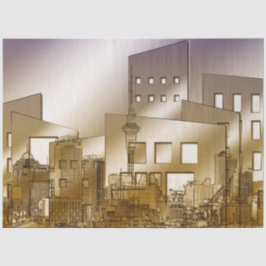 Seda Papel de Tecido de Decoupage 2 da Arquitetura da C