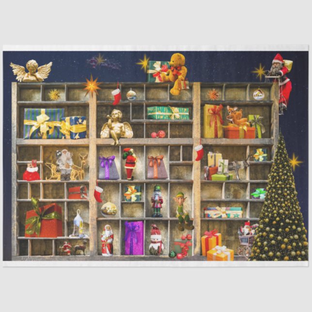 Seda Papel de Tecido de Decoupage da Coleção de Decodif (Frente )