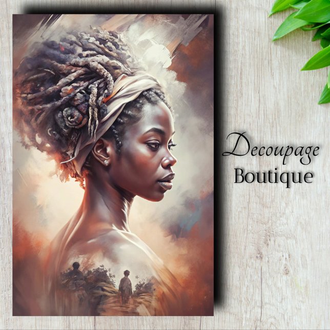 Seda Papel de Tecido de Decoupage da Rainha Herança (Heritage Queen Decoupage Tissue Paper)