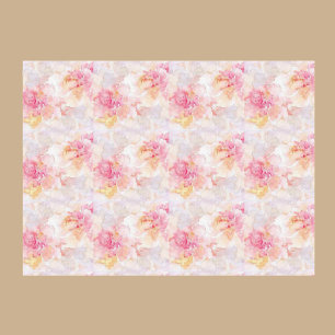 Seda Papel de Tecido de Decoupage das Flores de Água