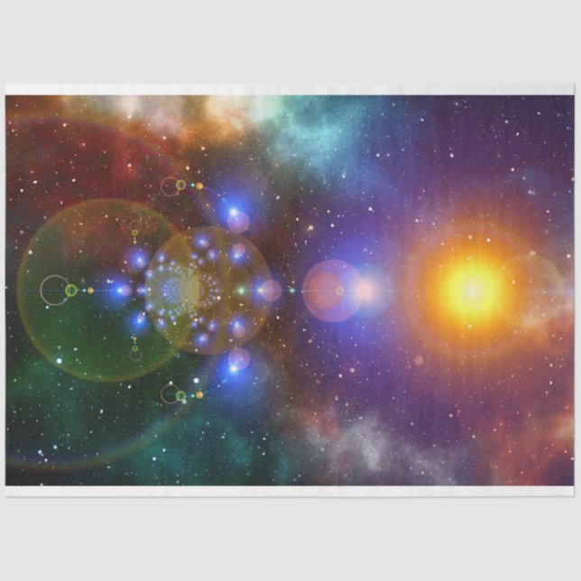 Seda Papel de Tecido de Decoupage de Abstrato do Univer (Frente )