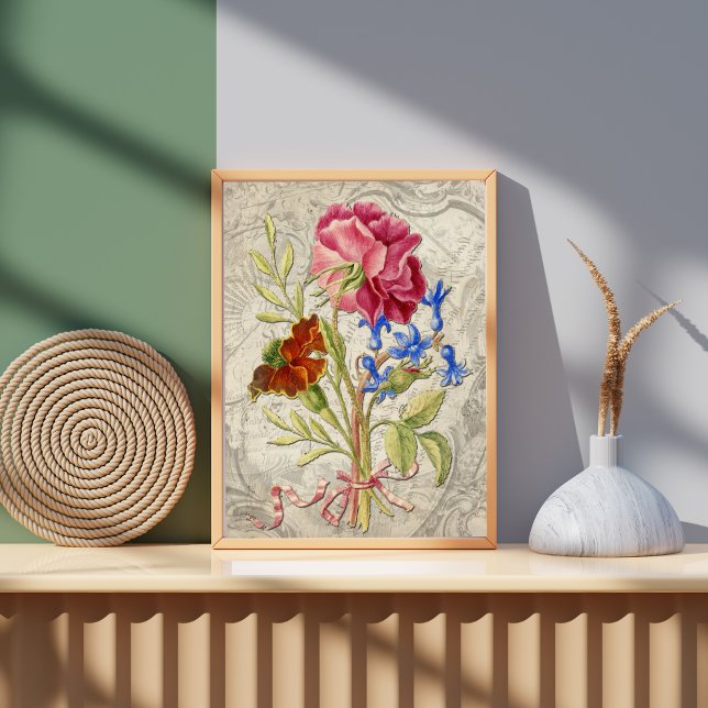 Seda Papel de Tecido de Decoupage de Buquê Floral magní (Criador carregado)