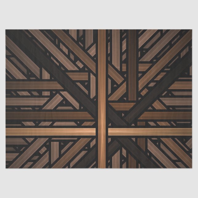 Seda Papel de Tecido de Decoupage de Design de Padrão d (Frente )