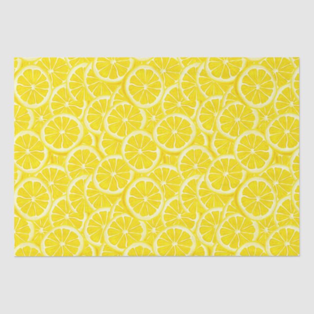 Seda Papel de Tecido de Decoupage de Fruta em Fatias de (Frente )
