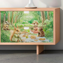 Seda Papel de Tecido de Decoupage de primavera Picnic