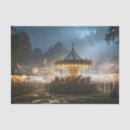 Seda Papel de Tecido de Decoupage do Carnaval Assombrad