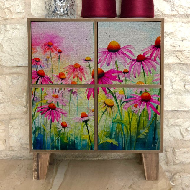 Seda Papel de Tecido de Decoupage do ConEFlower Rosa (Criador carregado)