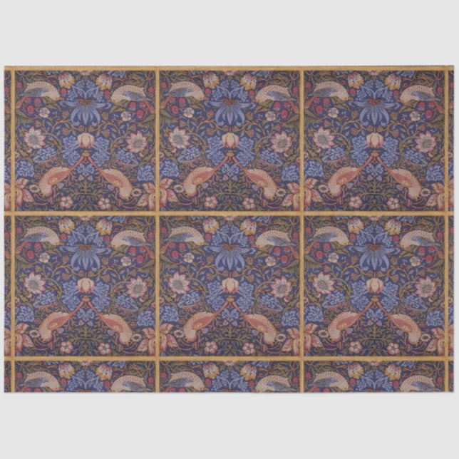 Seda Papel de Tecido de Decoupage do Design de pássaros (Frente )