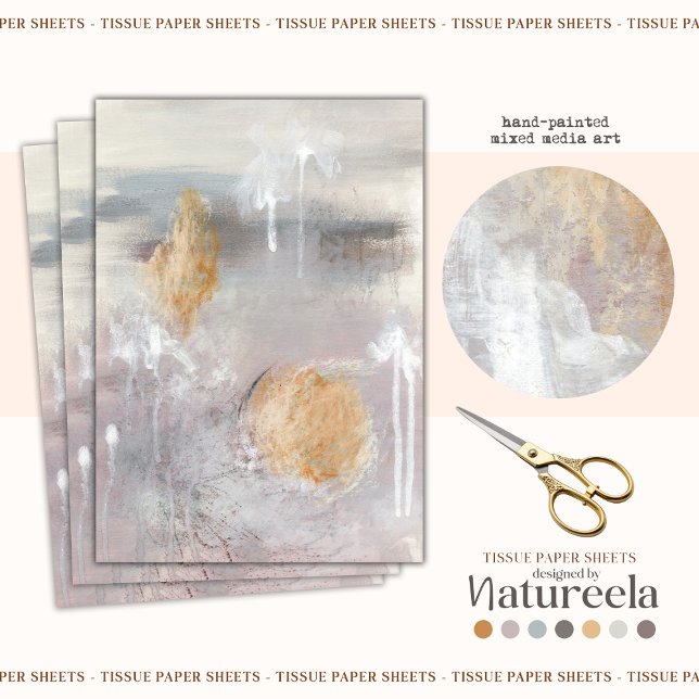 Seda Papel de Tecido de Decoupage do Padrão de Abstrato (Criador carregado)