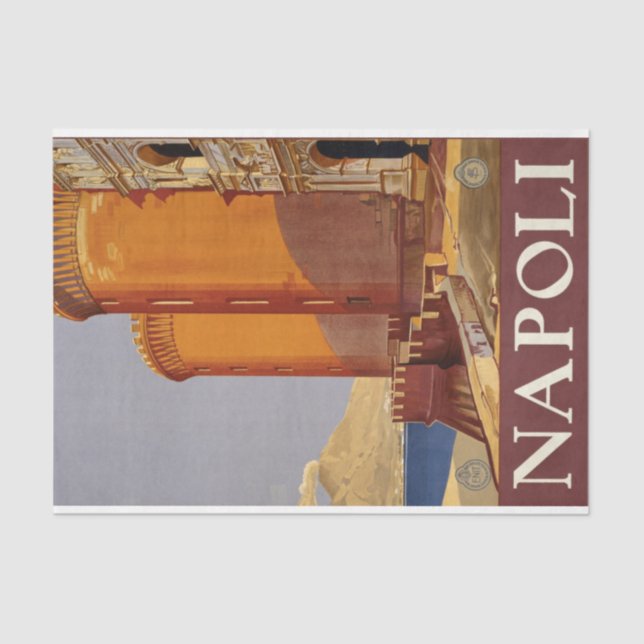 Seda Papel de Tecido de Decoupage do Poster de viagens  (Frente )