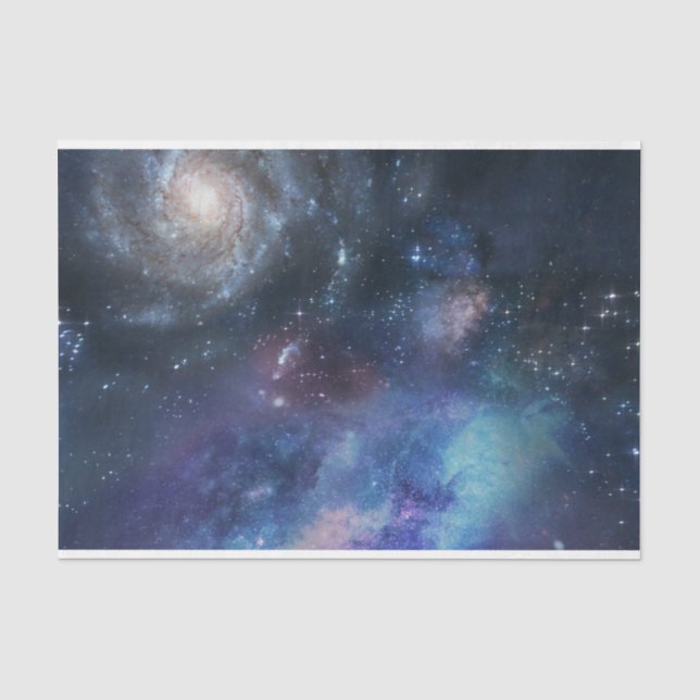 Seda Papel de Tecido de Decoupage do Universo 15 (Frente )