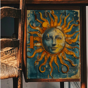 Seda Papel de Tecido de Decoupage em Sol Distinto