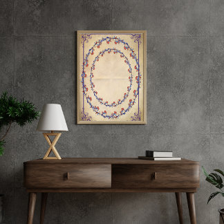 Seda Papel de Tecido de Decoupage Floral Elegante