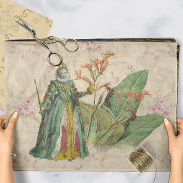 Seda Papel de Tecido de Decoupage Floral Regal Vintage