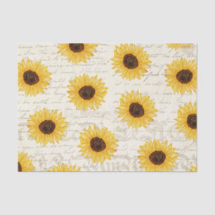 Seda Papel de Tecido de Descolagem Floral Antiguamente