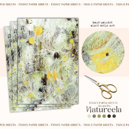 Seda Papel de Tecido de Design de Textura Artística Abs