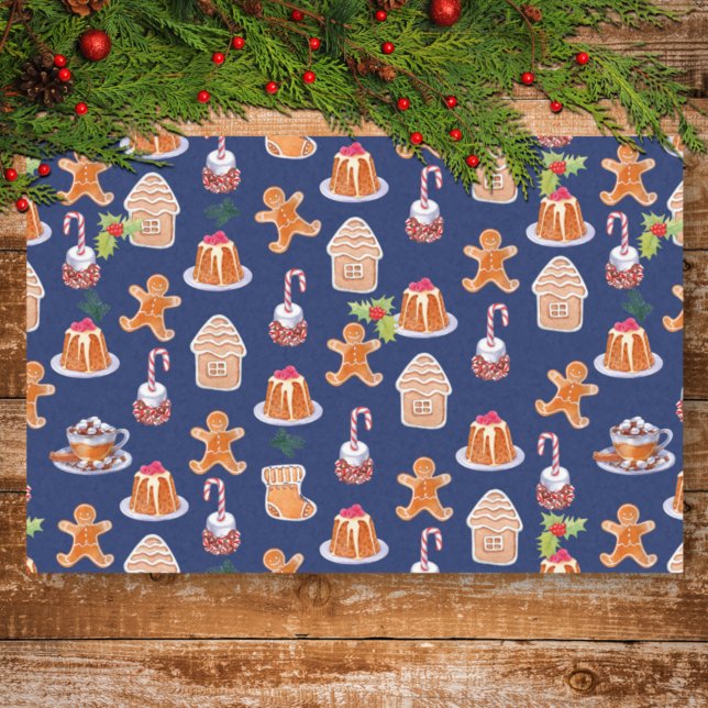 Seda Papel de Tecido de Desserts de Natal (Criador carregado)