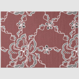 Seda Papel de Tecido de Desvinculação do Lace Preto Vin