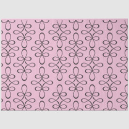 Seda Papel de Tecido de Desvinculação do Lace Preto Vin