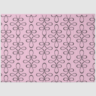 Seda Papel de Tecido de Desvinculação do Lace Preto Vin