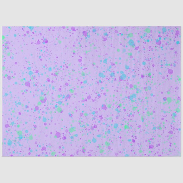 Seda Papel de Tecido de Espelho para Pintura Roxo (Frente )