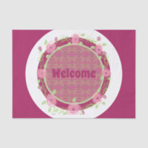 Papel de Tecido de Evento de Boas-vindas