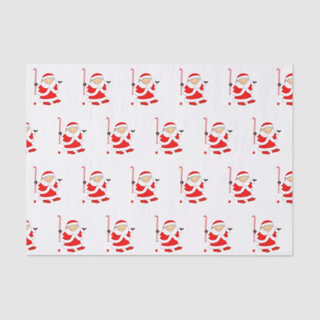 Seda Papel de Tecido de Feriado de Hóquei em Campo (Frente )