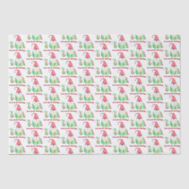 Seda Papel de Tecido de Feriado Gnomo