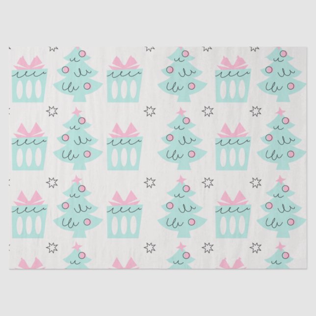 Seda Papel de Tecido de Férias Whimsical (Frente )