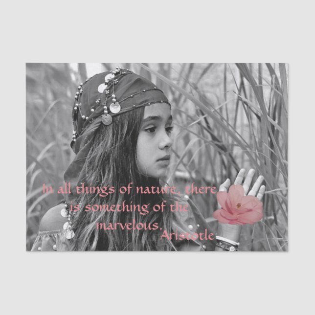 Seda Papel de Tecido de Festa de Menina Cigana (Frente )