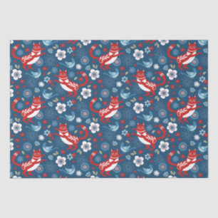 Seda Papel de Tecido de Gato Cinto