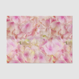 Seda Papel de Tecido de Hydrangeas Rosa Pastel