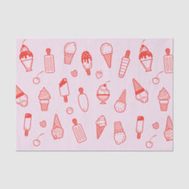 Seda Papel de Tecido de Impressão de Sorvete de Cor Per